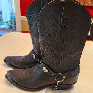 Black Leather Women's Boots Size 8.5